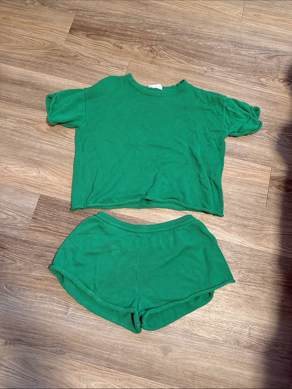 Double Zero Green Knit Women’s Shorts